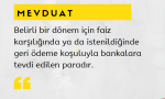 1.Mevduat