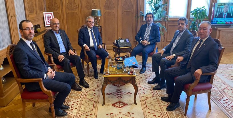 Öz Finans-İş Genel Başkanı Ahmet Eroğlu’ndan Ziraat Bankası Genel Müdürü Alpaslan Çakar’a ziyaret