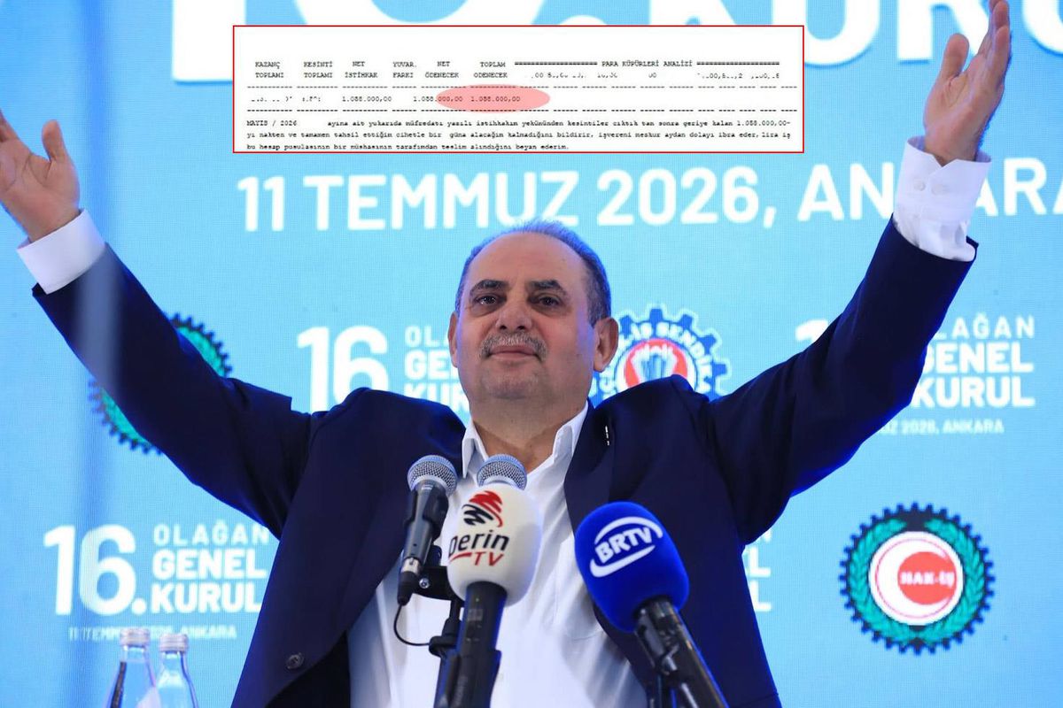 Sendika başkanının maaşı ağızları açık bıraktı