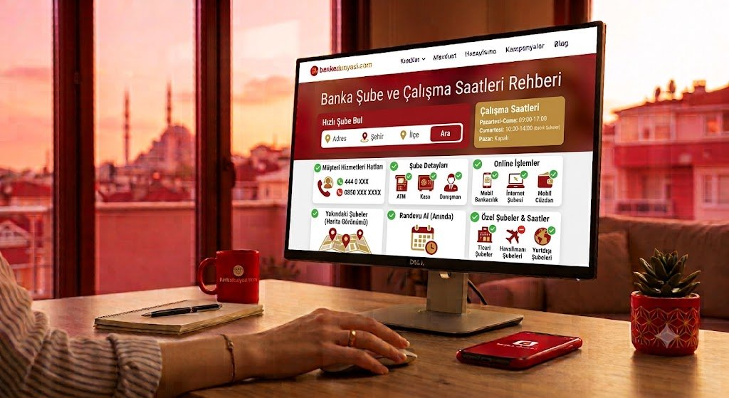 Banka Şube ve Çalışma Saatleri Rehberi