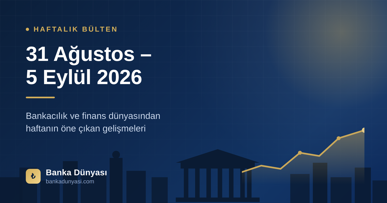 Haftalık Bülten (31 Ağustos – 5 Eylül 2026): Bankacılık ve Finans Dünyasından Öne Çıkanlar